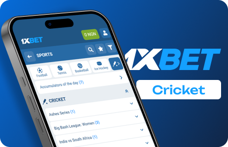 A phone with a cricket betting page open